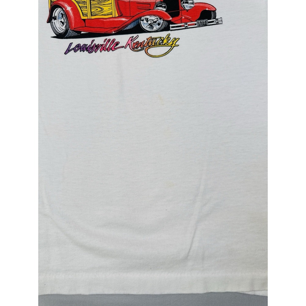 Vintage 80s NSRA Street Rod Nationals Louisville USA Single Stitch T Shirt L - Picture 6 of 11